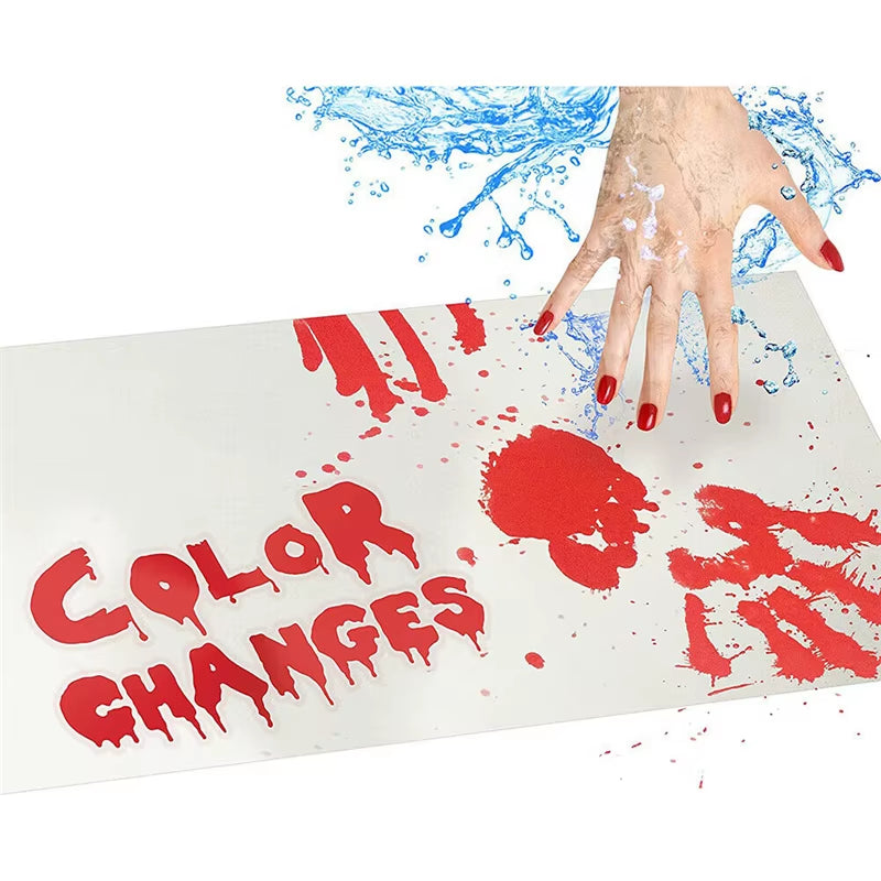 Customizable Bloody Halloween Bathmat Bath Mats