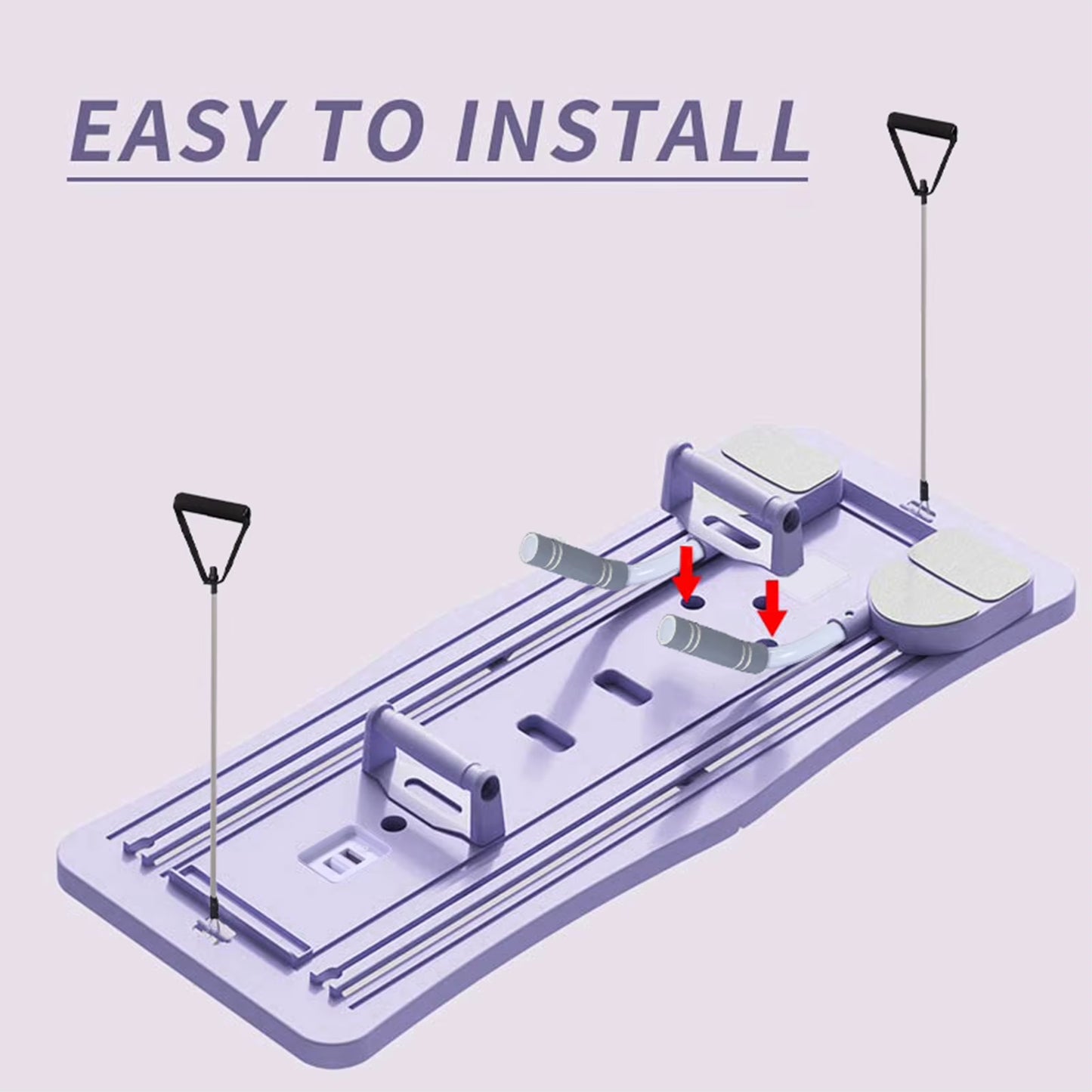 At Home Pilates Board Foldable 4-In-1 Exercise Wheel Roller Exercise Equipment for Home Gym Workout Trainer Pilate Board